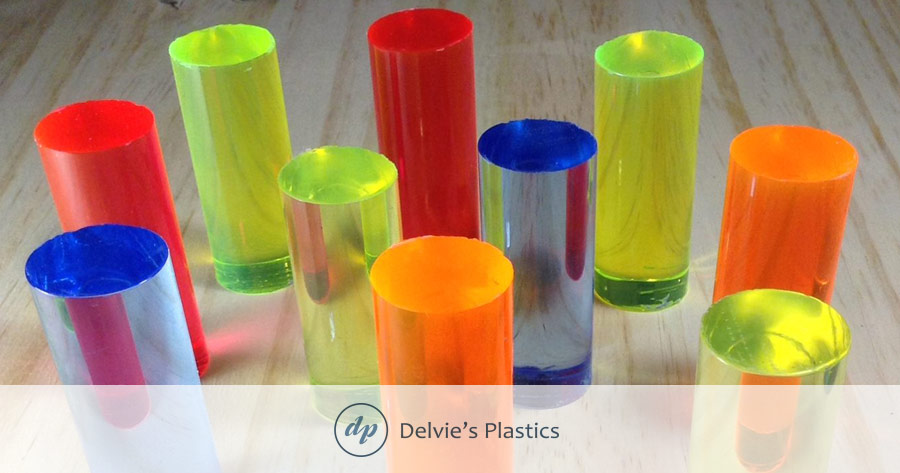 Fluorescent Extruded Acrylic Rod: Delvie's Plastics Inc.