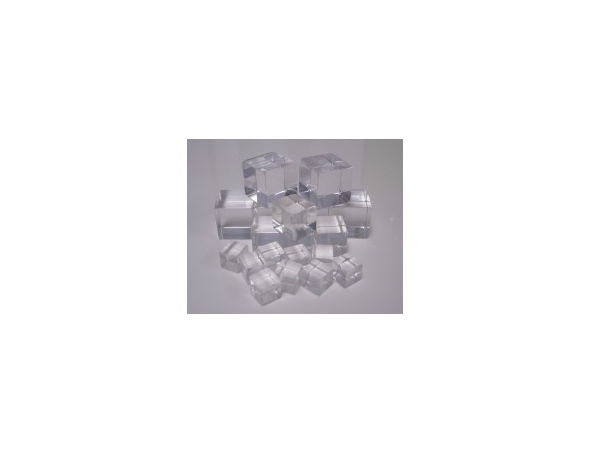 Clear Polished Acrylic Square Cubes: Delvie's Plastics Inc.