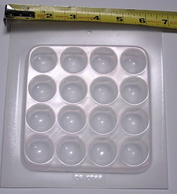 Large Cabochons (Half Round Balls) Mold - 1-1/8" Dia. Half Round Balls