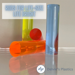 Clear Round Extruded Acrylic Rod: Delvie's Plastics Inc.