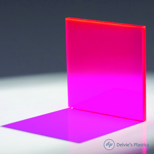 Pink Fluorescent Acrylic Plexiglass Sheet – Canal Plastics Center