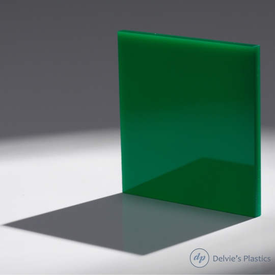 #2108 Green Translucent/Solid Acrylic Plexiglass sheet 1/4" x 12" x 24" 