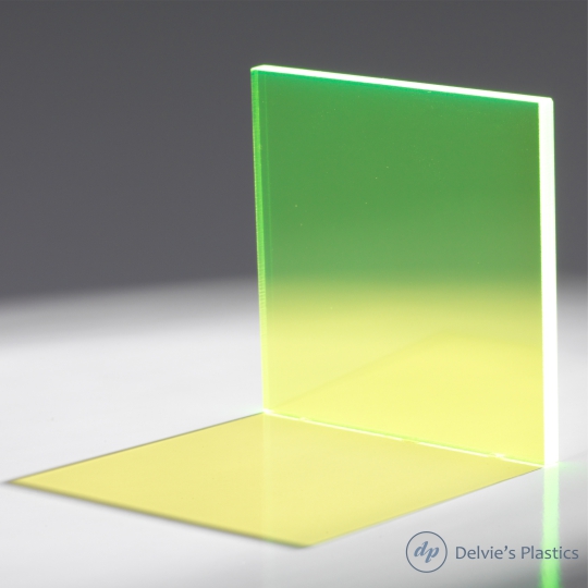 2154 Fluorescent Green Acrylic Sheet: Delvie's Plastics Inc.