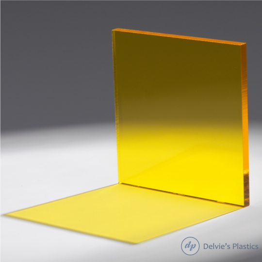 Yellow Plexiglass Acrylic Sheet  Color #2208 Yellow  3/16" x 32" x 24" 