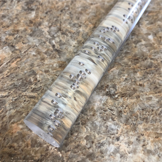 Clear Round Bubble Extruded Acrylic Rod