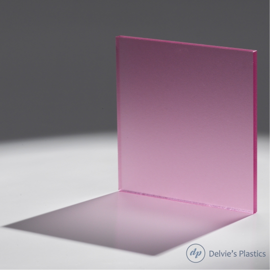 1450 Transparent Pink Acrylic Sheet: Delvie's Plastics Inc.