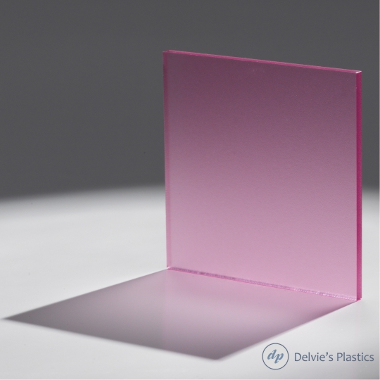 Transparent Fluorescent Pink Cast Acrylic Sheets