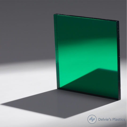 Green Mirror Acrylic Sheet: Delvie's Plastics Inc.