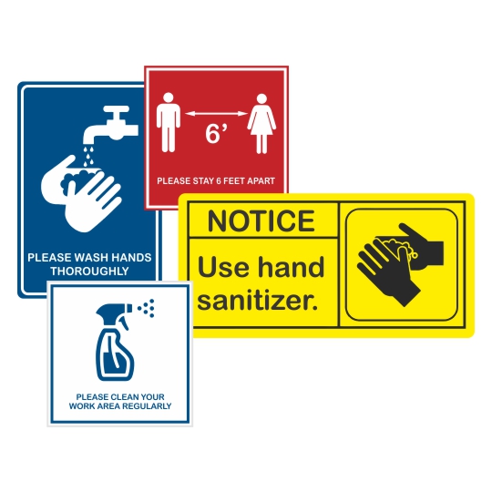 COVID-19 Safety Sign Materials